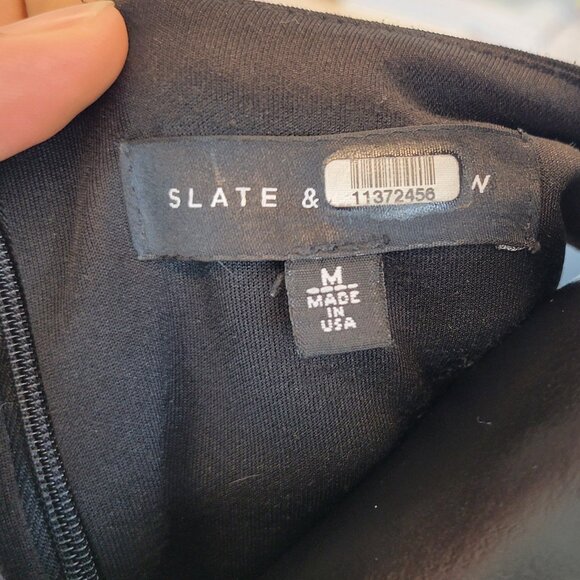 Slate and Willow Cutout Hem Colorblock Sheath - Picture 6 of 7